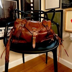 Cole Haan Leather Fringe Sierra Shoulderbag - Rare!!